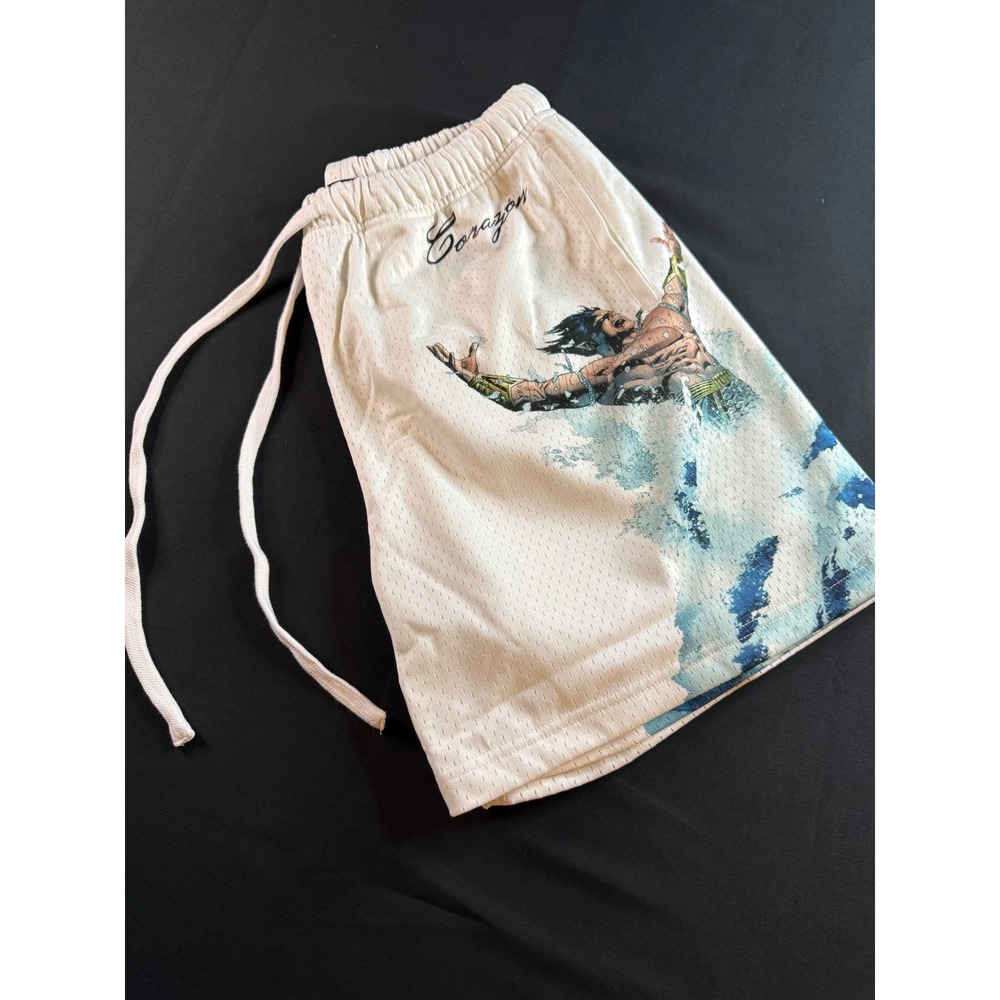 Darc Sport Marvel Namor Corazon Mesh Short Cream Limited Edition 872/1000 Mens M